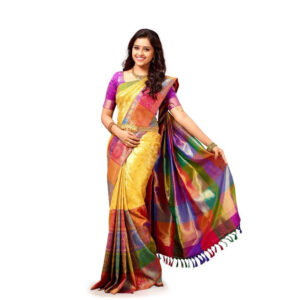 Multicolor Silk Saree
